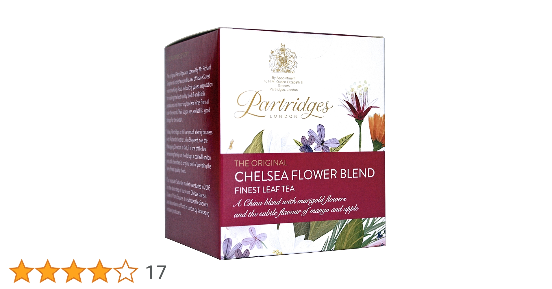 【入手困難】英国王室御用達 パートリッジズ 紅茶 チェルシーフラワー 英国王室御用達店 パートリッジズ 紅茶 / チェルシーフラワー